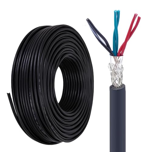 Câble 24 AWG double blindage écran aluminium et tresse cuivre étamé 6 conducteurs