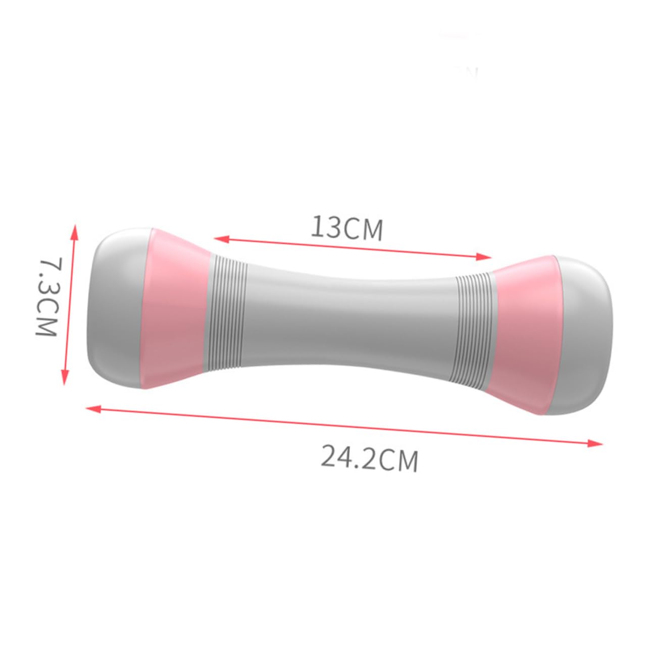 Manubrio Fitness Regolabile Rosa per Donna 1kg 1, 5kg 2kg | Tpr Pp Acciaio, Impugnatura Testurizzata Confortevole, per Allenamento Muscolare