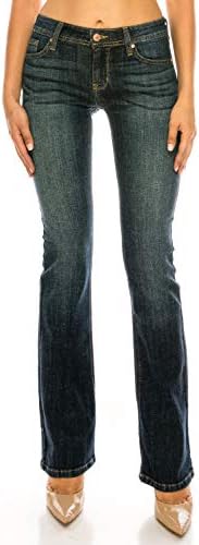Eunina Jeans Womens Basic Slim Bootcut 
