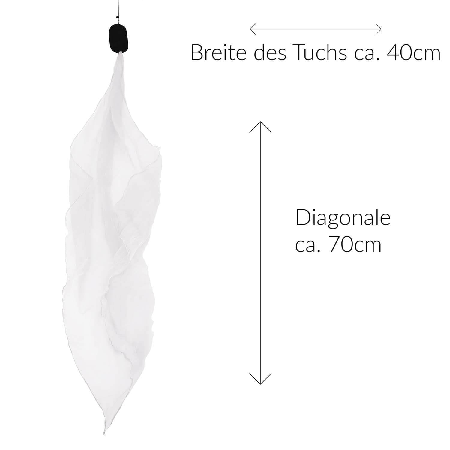 Diabolo Freizeitsport 40cm UV leucht Poi in Weiß - Angel Wings Spinning Pois. Spiral Pois, Soft-Pois für Kinder - geeignet für Anfänger und Profis