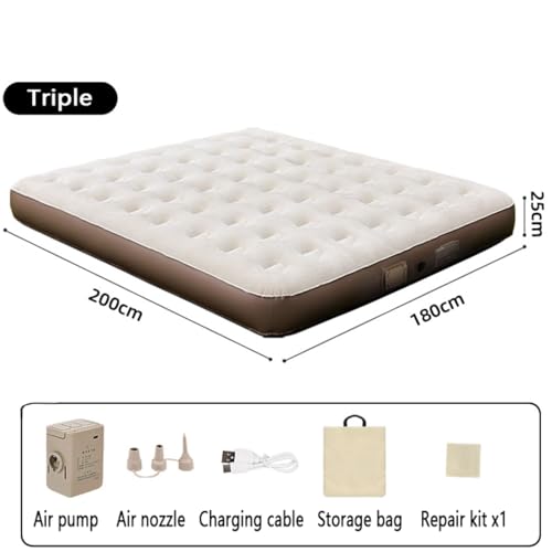 Matelas autogonflant 2 personnes pour couchage d'appoint confortable - 3