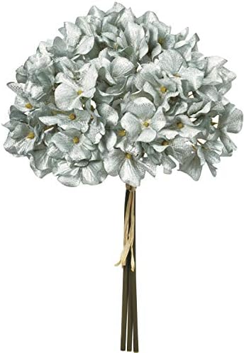 Amazon Asca 造花 ハイドランジアバンチ 1束3本 ライトブルー 27cm Ax 019 造花 オンライン通販