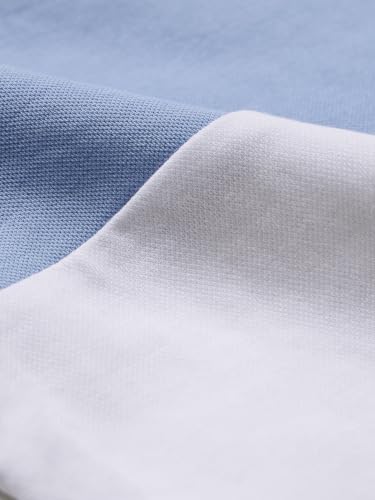 Image of The Souled Store Arctic (Utility) Men and Boys Drawstringed Blue and White Polyester Oversized Joggers