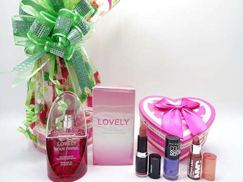 Kit de parfum pour peaux sensibles et maquillage anti-imperfections avec panier cadeau