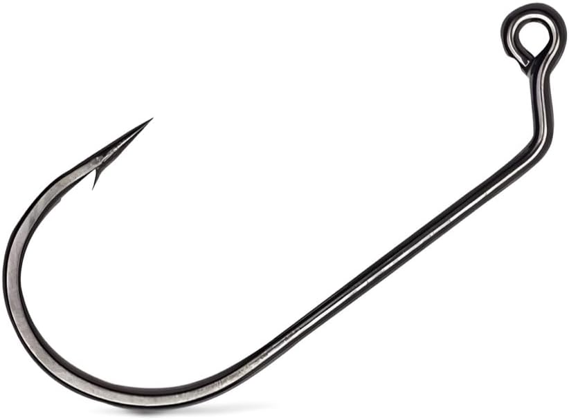 Rapala VMC 7161 Round JIG 60° 1/0-4/0 Size in 25 & 100 Pack - Black Nickle Finish Works Great with Do it Molds