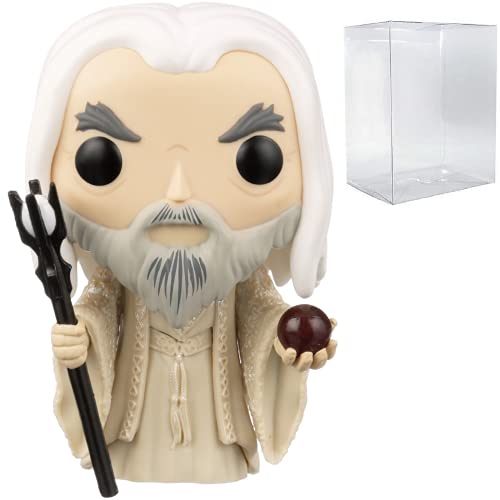 POP Figura de vinilo Funko de El Señor de los Anillos - Saruman The White (viene con funda protectora de caja compatible), multicolor, 3.75 pulgadas