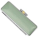 No.3 stamp shop 印鑑ケース 高級本革印鑑ケース 朱肉付き 10.5mm 12.0mm 13.5mm 15.0mm 16.5mm 18.0mm用 男性 女性 ハンコ 祝い プレゼント 印鑑 就職祝い ギフト 入学祝 おしゃれ (水色, S)