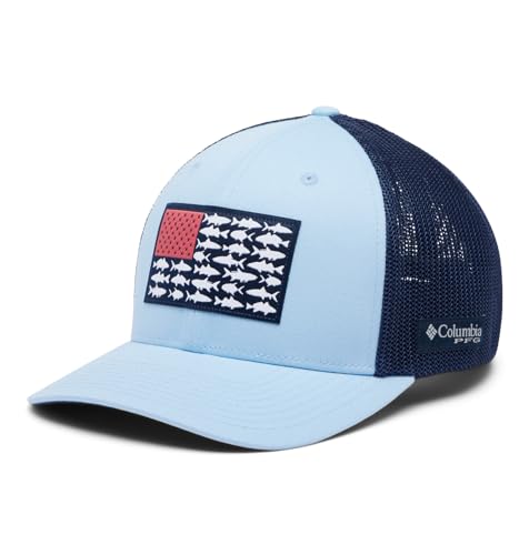 Image of Columbia Unisex PFG Fish Flag Mesh Ball Cap