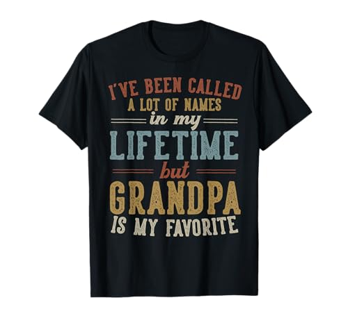Grandpa Is My Favorite Name - Father's Day Grandpa T-Shirt