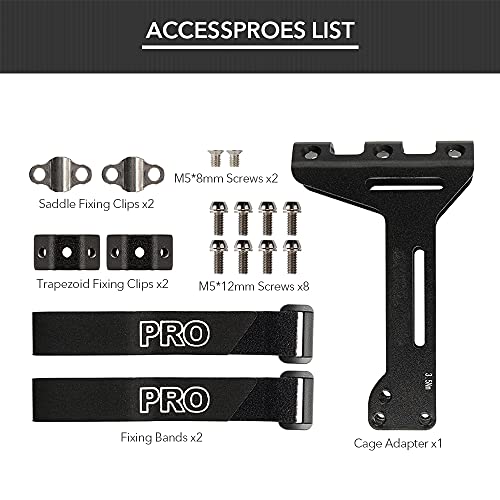 Lixada Bicycle Double Water Bottle Cage Adapter Cycling Bottle Cage Holder Mount Clip - Image 3