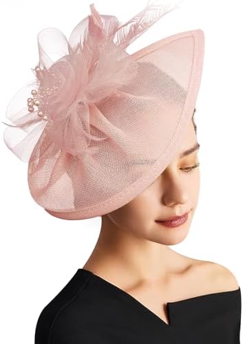 DRESHOW Fascinator Sombrero de Mujer Tea Party Hats Vintage Pillb...