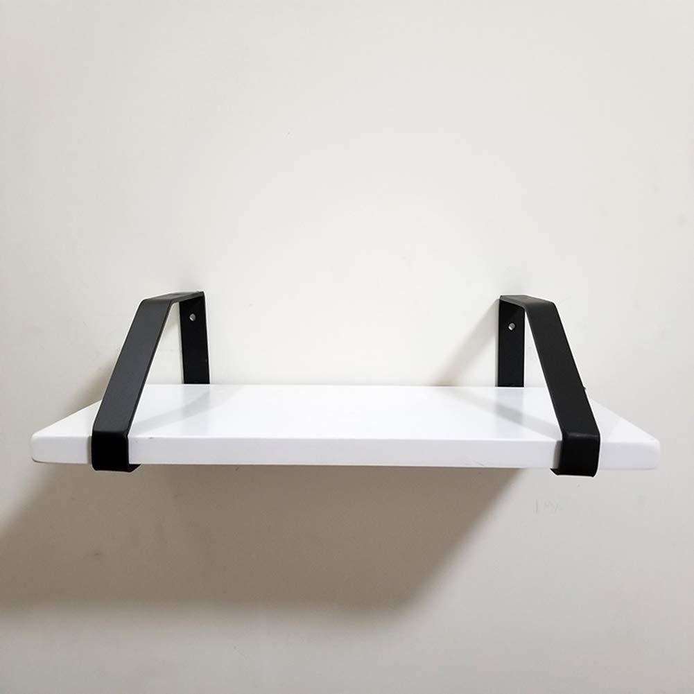 Staffe per mensole da Parete 15/20/25/30/35 cm, Supporto per mensole triangolari rustiche industriali, Staffa per scaffali Aperta Fai da Te Nera, per casa, Garage, Cucina, Set di 2