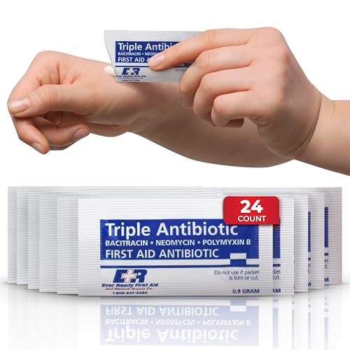 Triple Antibiotic Ointment .9g Packets – First Aid Cream with Neomycin, Bacitracin, Polymyxin B – Wound Care for Infection Protection – 2 Boxes of 144 – 288 Count