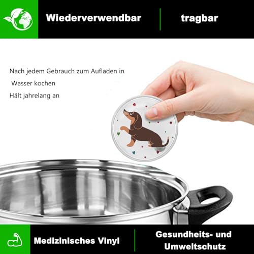 Hook Handwärmer Taschenwärmer Dackel Wiederverwendbar, 6er-Set Handwärmer Knick Taschenwärmer Weihnachten Hand Wärmer Fingerwärmer Wiederverwendbar, Händwärmer für Damen Warm