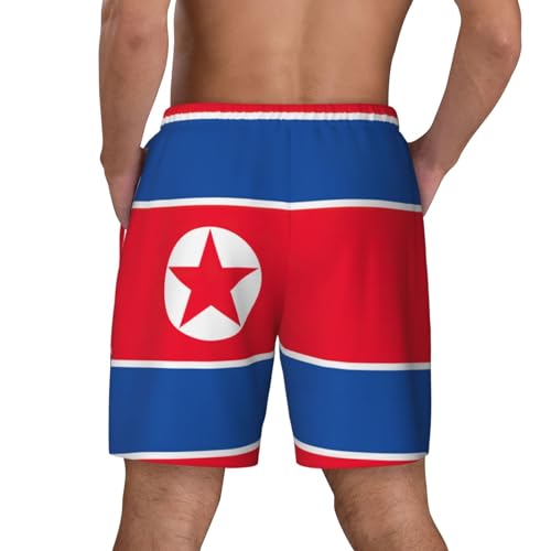 Short de plage EdWal drapeau coréen double couche pour homme