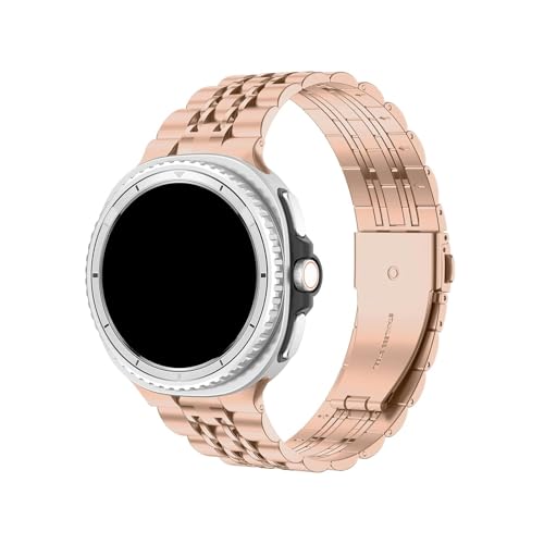 ���^���X�e�����X�o���h�ɓK������Samsung Galaxy Watch 8/8Classic 40mm 44mm 46mm(Rose gold,For Galaxy Watch 8 44mm)