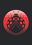  Notizbuch A5 dotted, gepunktet, punktiert mit Softcover Design: Retro Vintage Marienkäfer Käfer Insekt Mandala: 120 dotted (Punktgitter) DIN A5 Seiten