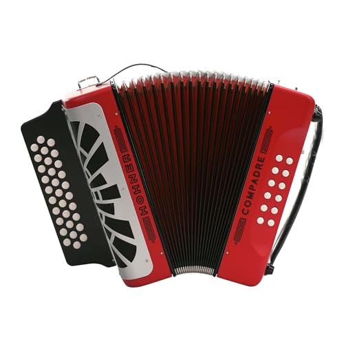 Hohner Compadre GCF Accordion with Gig Bag (Red)