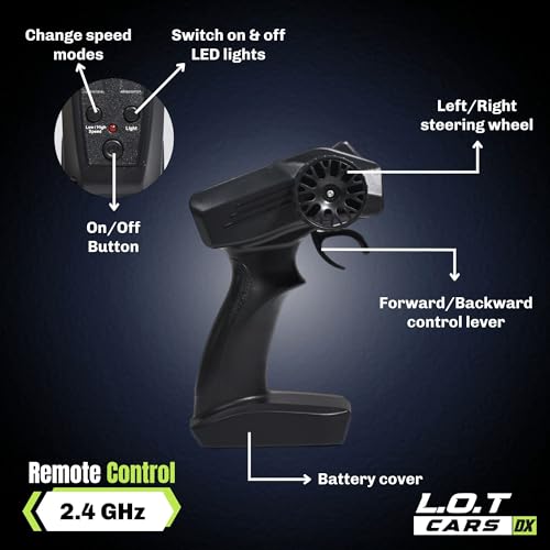 Image of Flare Remote Control Car | 20Kmph, 2.4Ghz | Rc Drifting Car, Rc Car, Valentine Gift, 4 Wheel Drive, Boost Mode, Long Range Remote, Hard Plastic Top with LED Head Light (Underground Silver)