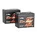 LiTime 12V 100Ah Group 24 Bluetooth LiFePO4 Lithium Deep Cycle Battery with Self Heating & Low-Temp Protection, Max. 15000 Cycles, Perfect for RV, Solar System, Trolling Motors etc (2 Pack)