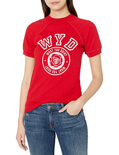 Freeze Junior's What You Doin - Sudadera de Manga Corta, Color Rojo - Rojo - Large
