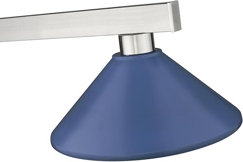 Miniatura 5 de Z-Lite 152BN-MNB - Colgante de cobalto, 3 luces, 300 vatios totales, níquel cepillado