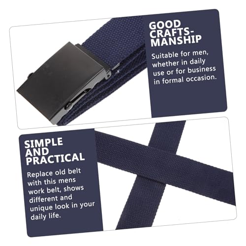 Canvas Waist Belt for Men Gentlemen Waistband Suitable for Casual Formal Wear for Dad Boyfriend4