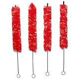 MILISTEN 4Pcs Flöte Pinsel Klarinette Reinigung Pinsel Plüsch Instrument Staub Entfernung Pinsel Zubehör (Gelegentliche Farbe)
