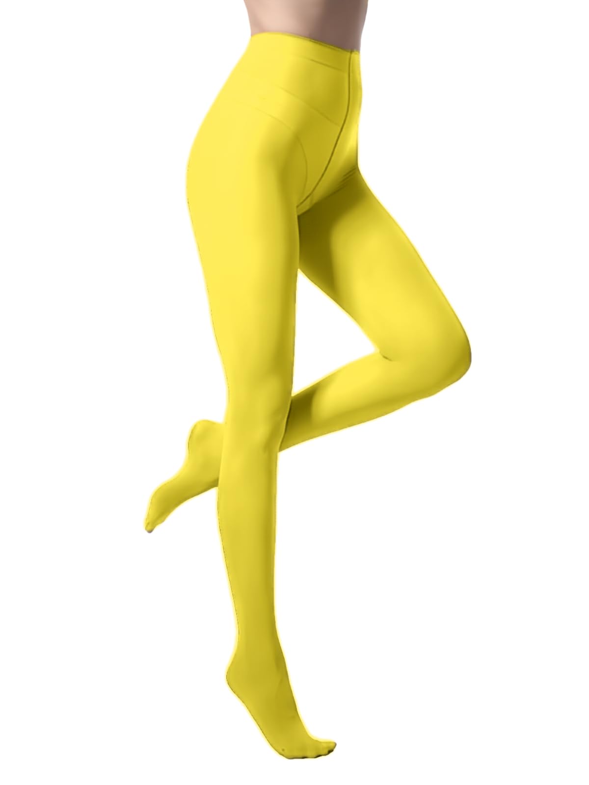 Malustar 40 Denier Coloured Tights (Yellow)