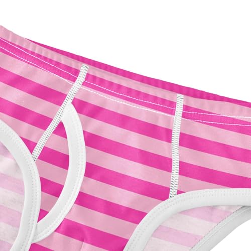 Brown Horizontal Stripe Line Little Boys Cotton Briefs Soft Breathable Comfortable Tag-Free Underwear4