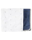 Carter's Boy's 2-Pack Swaddle Blankets Boating Theme; Blue/White, One Size