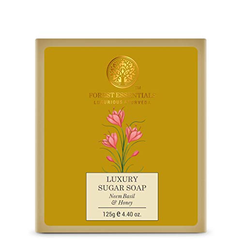 Forest Essentials Luxury Sugar Soap Neem Basil & Honey 125 G