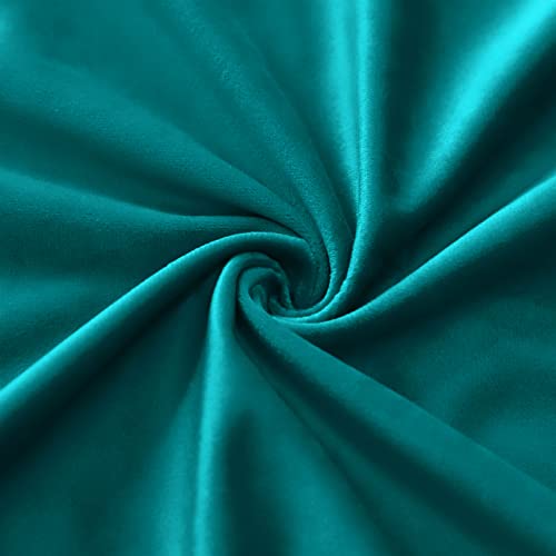Sungeek Set of 4 Decorative Cushion Covers Solid Soft Velvet Pillow Covers with Invisible Zipper Square Throw Pillow Cases for Sofa Car Patio Bedroom Living Room 45x45cm Blue Green - Cosy Home Interiors Sungeek Set of 4 Decorative Cushion Covers Solid Soft Velvet Pillow Covers with Invisible Zipper Square Throw Pillow Cases for Sofa Car Patio Bedroom Living Room 45x45cm Blue Green - Image 4