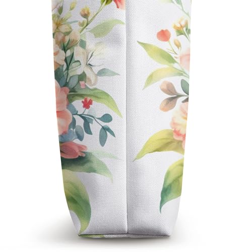 Bolso Tote con diseño de mariposa Papillion y flores miniatura 3