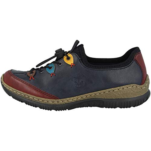 Rieker N3271, Basket Femme, Bleu 35, 41 EU