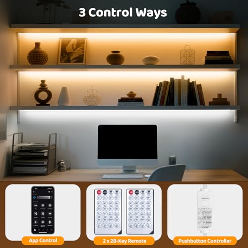 Tira LED COB 10m 2700K-6500K con control remoto y app miniatura 4