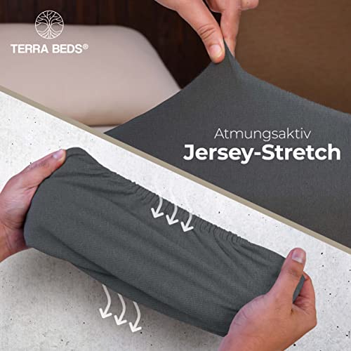 Terra Beds Premium Fitted Sheet 60 x 120 cm, 160 g/m², 100% Oeko-Tex Cotton Jersey Children's Fitted Sheet - Image 3