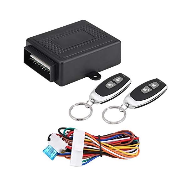 Universal Car Remote Central Kit, Car Door Lock Vehicle Keyless Entry System Central Locking Remote Control Kit with Control Box and 2 Remote Controllers