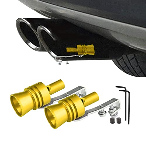 2PCS Car Turbo Whistle, Aluminum Alloy Universal Turbo Whistle, XL