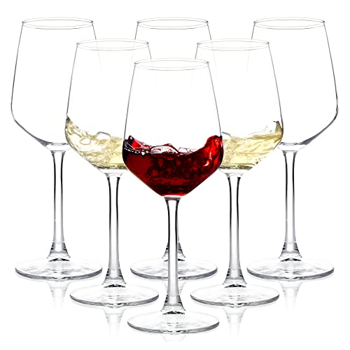 12oz Red/White Wine Glasses Set of 6