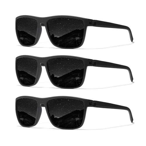 Ninesun Polarized Sunglasses Men Lightweight Classic Square Sun Glasses with UV Protection for Fishing Golf Driving