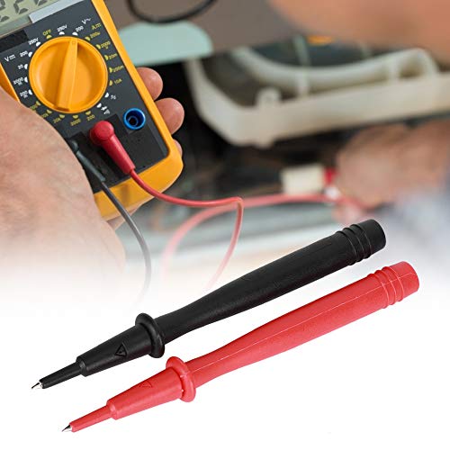 Image of Multimeter Probe, Soft Voltmeter Accessory Copper End 2PCs Plated with 2mm Needle for Banana Socket Tester for Industry for Multimeter Test Leads