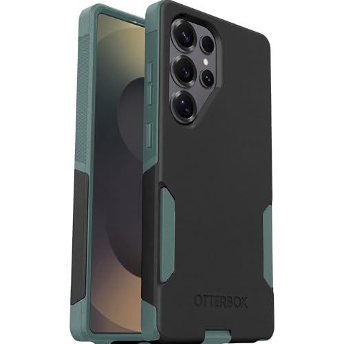 Image of OtterBox Samsung Galaxy S25 Ultra Commuter Series Case - Enchanted Forest (Black & Green), Slim & Tough, Duel Layer, Pocket-Friendly, Port Protection, Protective Phone Case