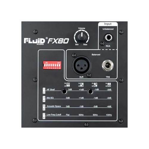 Fluid Audio FX80 V2 moniteur de studio coaxial 40W RMS avec contrôle audio professionnel
