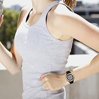 GOLDEN HOUR Waterproof Sport Women's Digital Chronograph Silicone Strap Watch in Black — image 8
