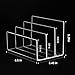 KTRIO 3 Section Mail Organizer Letter Holder for Desk, Vertical 3 Compartments Acrylic File Holder, File Sorter Desk Organizer for Envelopes and Electronics Office Supplies, Clear