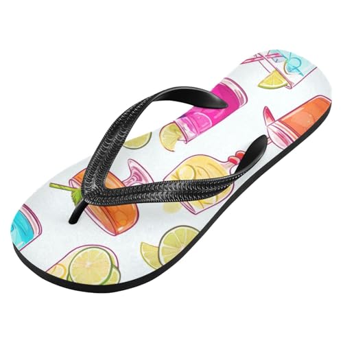 Womens Flip Flops Cocktail CupNon-Slip Casual Beach Slippers Rubber Sandals214B3022