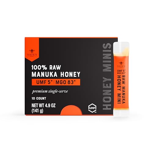 Nate's Manuka Honey Minis - 10 count Single-serve, Pure Manuka
