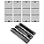 GGC 19 3/4 Grill Grates and 18-15/16 Heat Plates Replacement Parts for Char Griller 3001, 3008, 3030, 4000, 5050, 5252, 5650,5072 and King Griller 3008, 5252 Grills