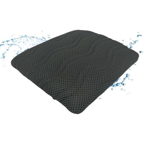 REEZEIVI Washable Wheelchair Seat Cushion,Breathable and Not Stuffy 3D Air MeshWheelchair Seat Cushion, Chair Cushion with Anti-Slip Bottom,17 Inch X 16 Inch X 3 Inch Cover